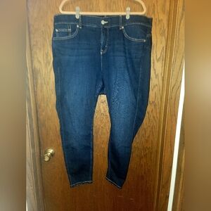 Torrid Bombshell Dark Wash Skinny Jeans Size 22 Short